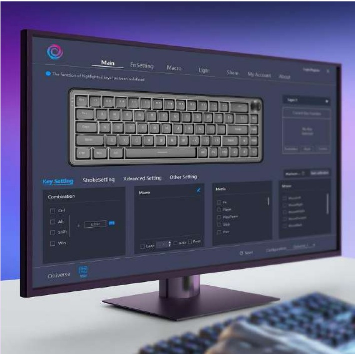 Oniverse Magnus toetsenbord Gamen USB Zwart - Afbeelding 7
