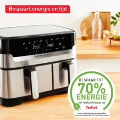 Tefal Dual Easy Fry & Grill Easy Fry & Grill Dual EY905D air fryer met dubbele lades - 8 programma's - 5,2 L + 3,1 L - Afbeelding 8