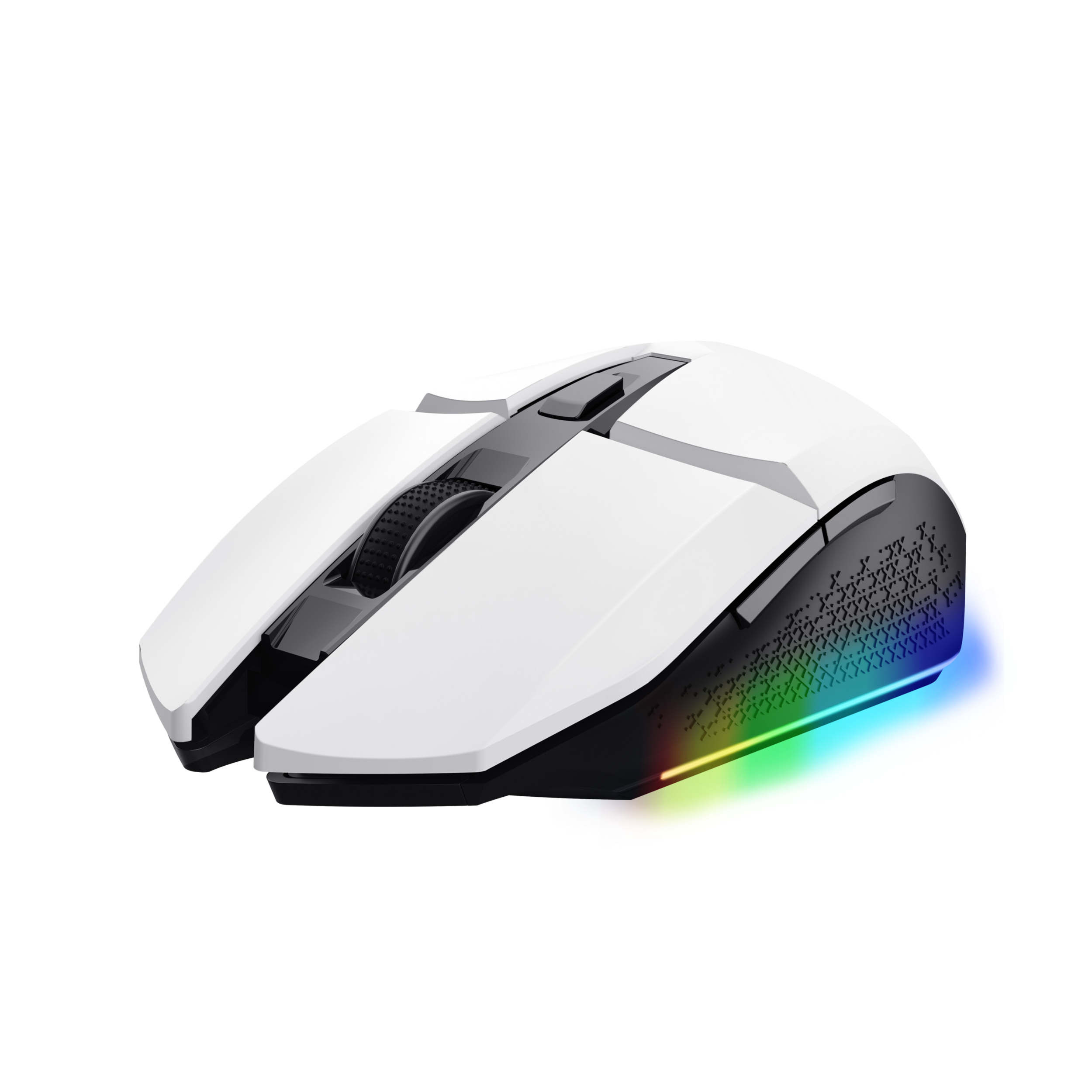 Trust GXT 110W Felox Gaming Muis - Draadloze gamingmuis – 6 programmeerbare knoppen – 4800 DPI – Wit - Afbeelding 2