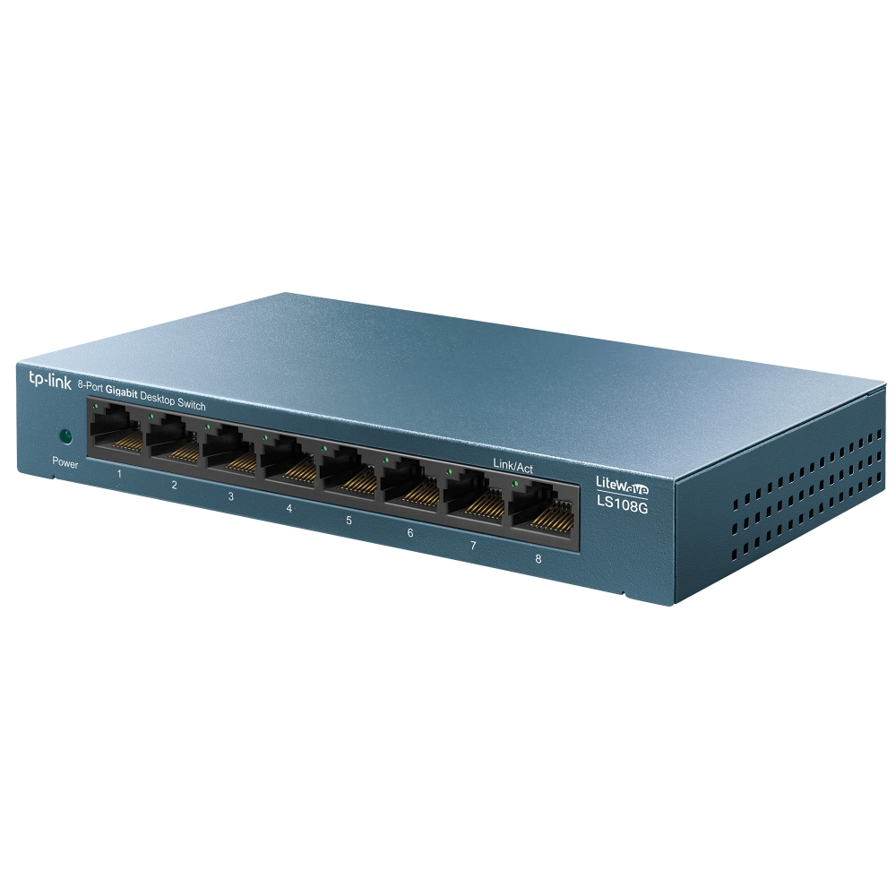 TP-Link LS108G Unmanaged Gigabit Ethernet (10/100/1000) Blauw - Afbeelding 3