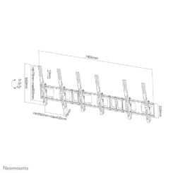 Neomounts NS-WMB300PBLACK Menuboard muurbeugel 40-52" - kantelbaar - portrait - Afbeelding 8