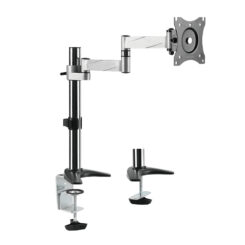LogiLink BP0076 flat panel bureau steun 68,6 cm (27") Zwart, Roestvrijstaal - Afbeelding 2