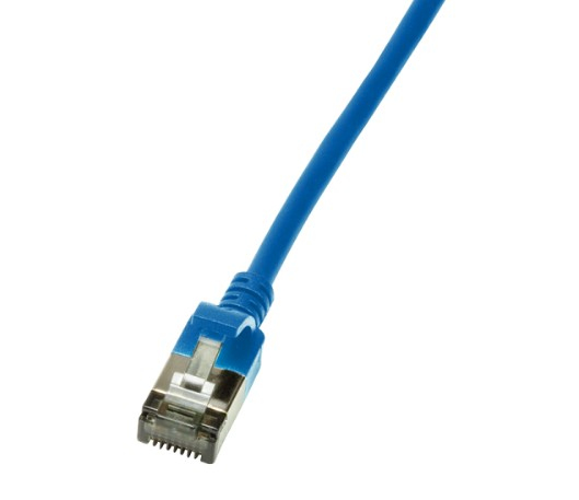 LogiLink Slim U/FTP netwerkkabel Blauw 5 m Cat6a U/FTP (STP)