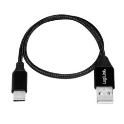 LogiLink CU0139 USB-kabel USB 2.0 0,3 m USB A USB C 0,48 Gbit/s Zwart - Afbeelding 3