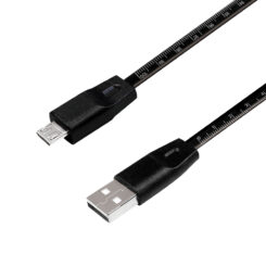LogiLink CU0158 USB-kabel USB 2.0 1 m USB A Micro-USB B Zwart - Afbeelding 2
