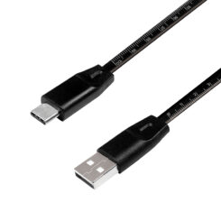 LogiLink CU0157 USB-kabel USB 2.0 1 m USB A USB C Zwart - Afbeelding 2