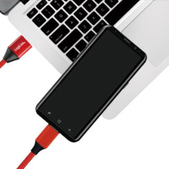 LogiLink CU0148 USB-kabel USB 2.0 1 m USB A USB C 0,48 Gbit/s Zwart, Rood - Afbeelding 5