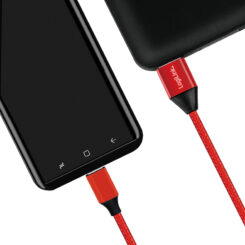 LogiLink CU0148 USB-kabel USB 2.0 1 m USB A USB C 0,48 Gbit/s Zwart, Rood - Afbeelding 4
