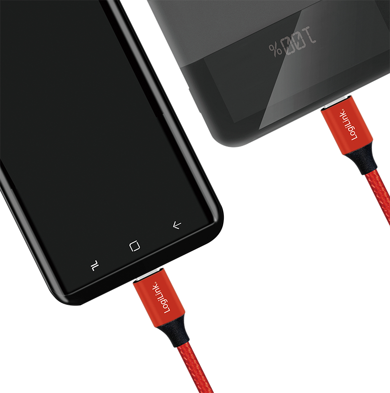 LogiLink CU0156 USB-kabel USB 2.0 1 m USB C Rood - Afbeelding 5