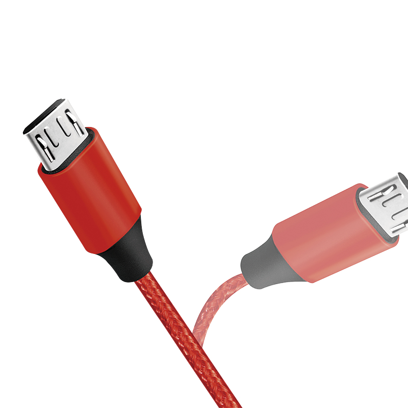 LogiLink CU0151 USB-kabel USB 2.0 0,3 m USB A Micro-USB B Rood - Afbeelding 4