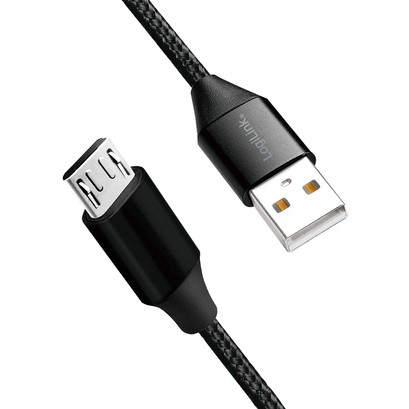 LogiLink CU0144 USB-kabel USB 2.0 1 m USB A Micro-USB B 0,48 Gbit/s Zwart - Afbeelding 5