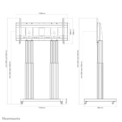 Neomounts PLASMA-M2600SILVER TV trolley 70-120" - gemotoriseerd - Afbeelding 7