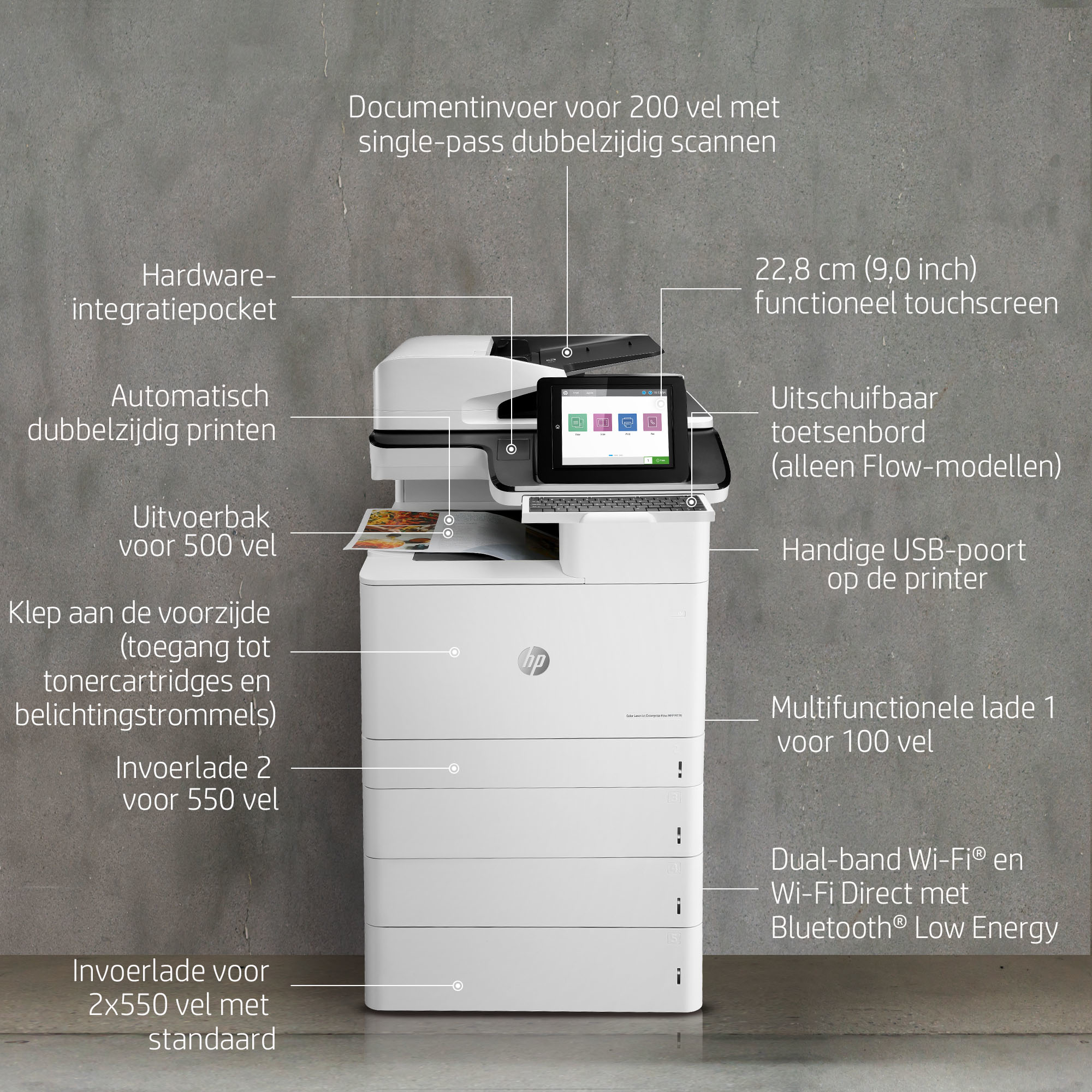 HP Color LaserJet Enterprise Flow MFP M776z - Afbeelding 8