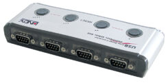 Lindy 42858 seriële converter/repeater/isolator USB 1.1 RS-232 Zwart, Zilver - Afbeelding 2