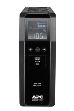 APC Back-UPS PRO BR1200SI - Noodstroomvoeding, 8x C13 uitgang, 2x USB lader (type A & C), 1200VA, USB dataport - Afbeelding 2