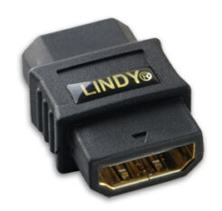 Lindy 41230 tussenstuk voor kabels HDMI Zwart