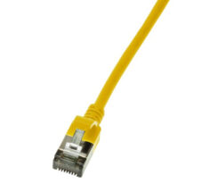 LogiLink Slim U/FTP netwerkkabel Geel 0,3 m Cat6a U/FTP (STP) - Afbeelding 2