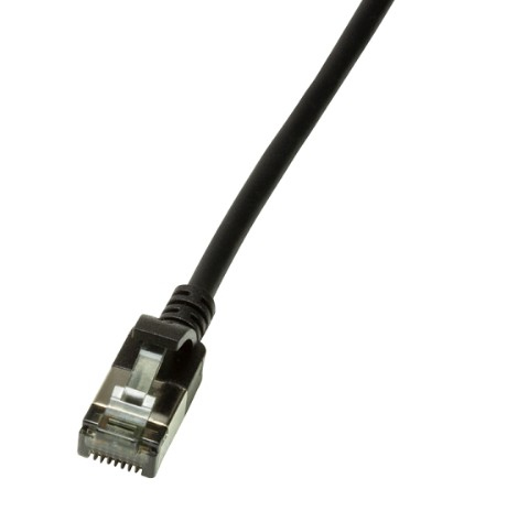 LogiLink Slim U/FTP netwerkkabel Zwart 0,5 m Cat6a U/FTP (STP) - Afbeelding 2