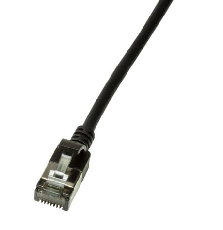LogiLink Slim U/FTP netwerkkabel Zwart 3 m Cat6a U/FTP (STP) - Afbeelding 2