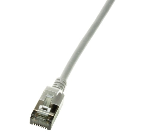 LogiLink Slim U/FTP netwerkkabel Grijs 1,5 m Cat6a U/FTP (STP) - Afbeelding 2