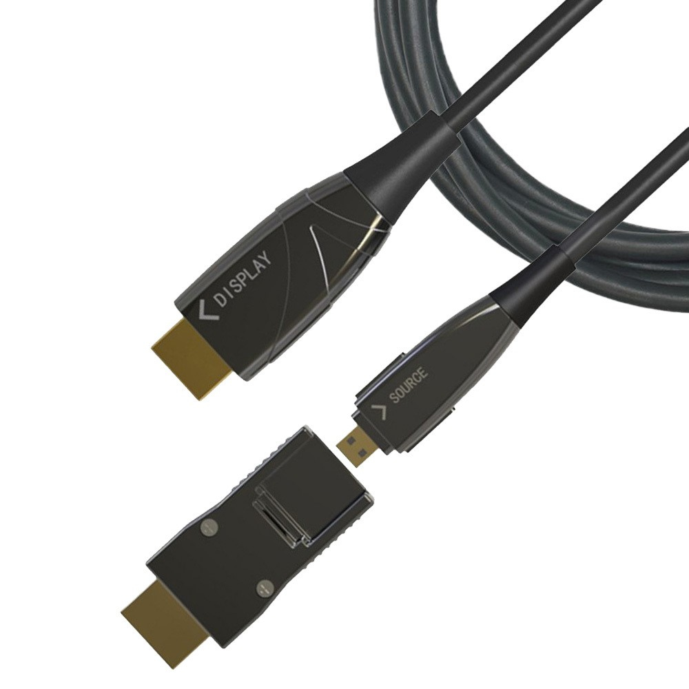Techly ICOC HDMI-HY2D-050 HDMI kabel 50 m HDMI Type A (Standaard) HDMI Type D (Micro) Zwart - Afbeelding 2