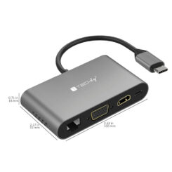 Techly IADAP USB31-DOCK3 interfacekaart/-adapter HDMI, RJ-45, USB 3.2 Gen 1 (3.1 Gen 1), VGA - Afbeelding 7