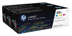 HP 305A originele cyaan/magenta/gele LaserJet tonercartridge, 3-pack - Afbeelding 3