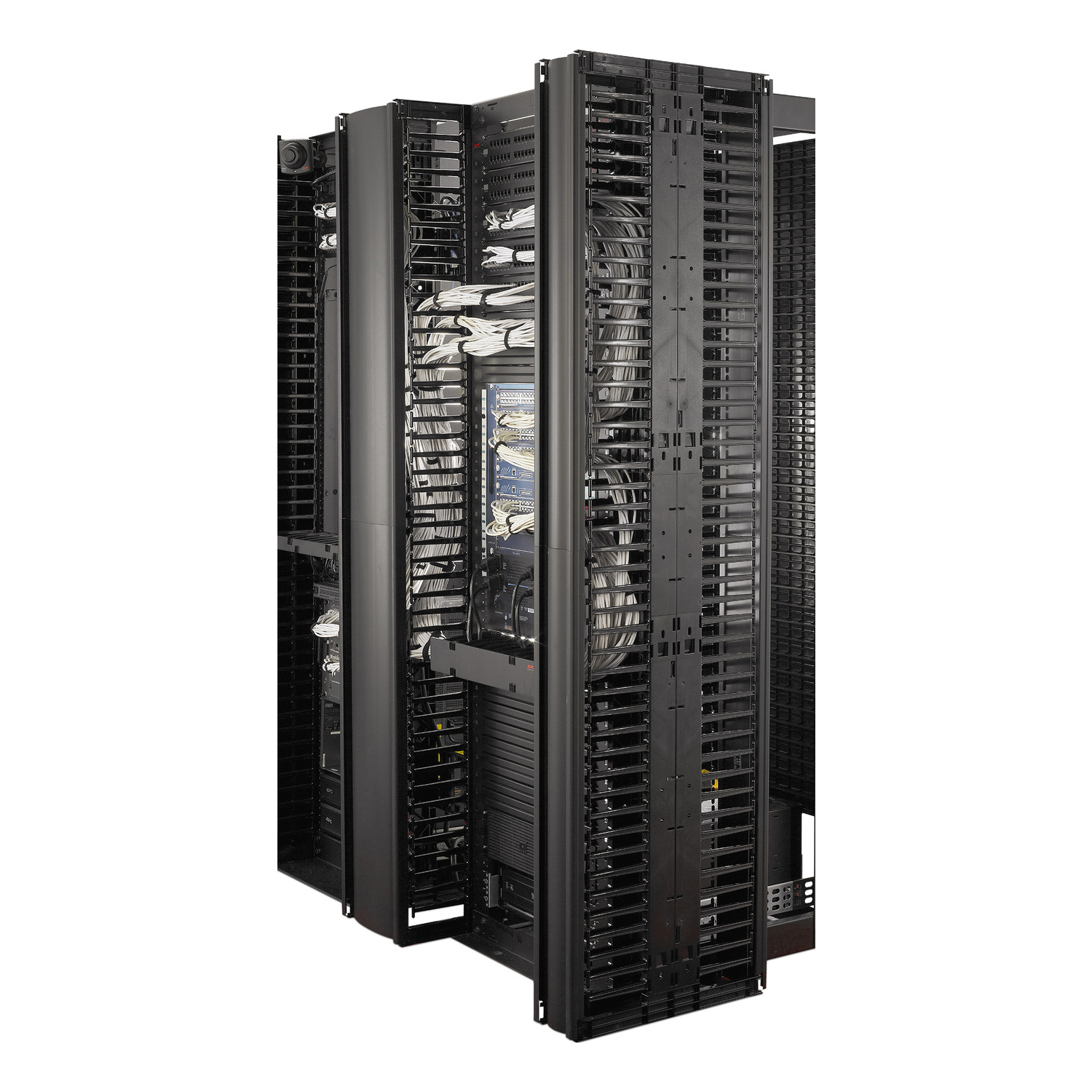 APC Valueline, verticale kabelmanager voor 2 & 4-stijls racks, 84"H X 6"B, enkelzijdig met deur - Afbeelding 9