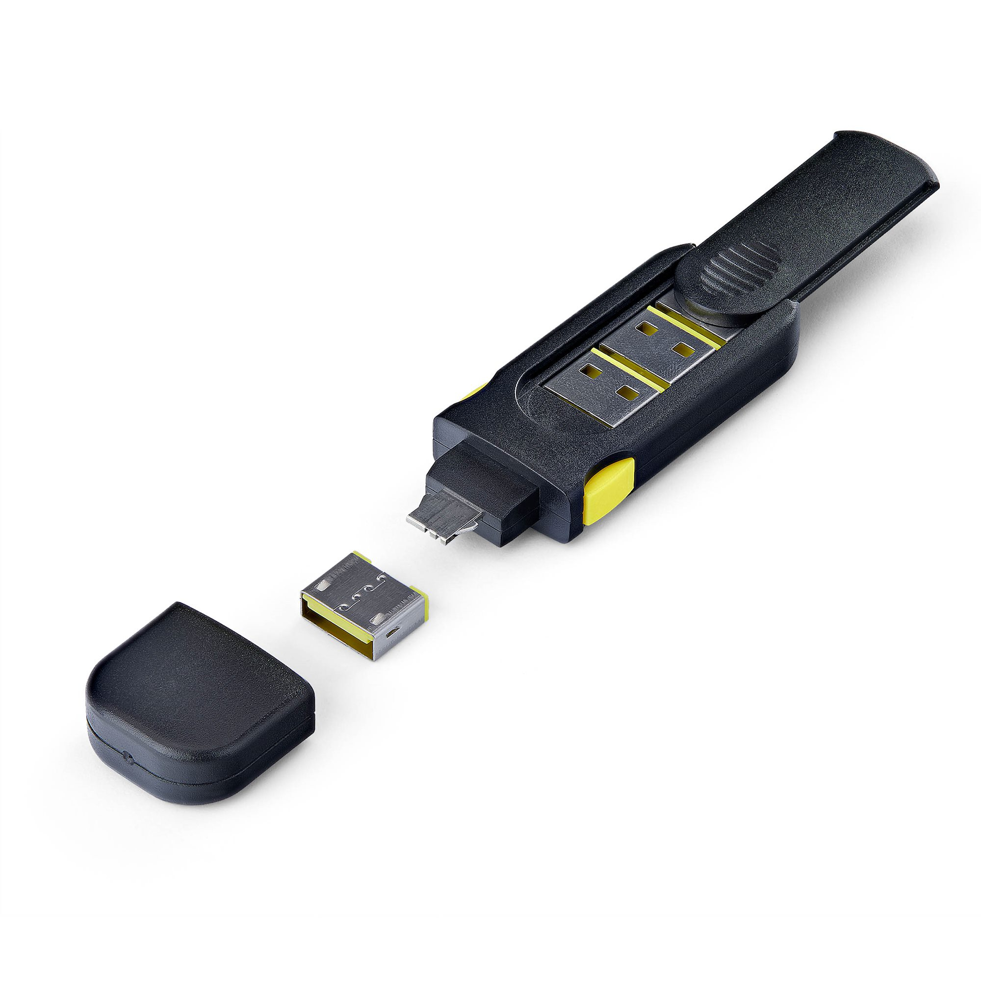 StarTech.com USB-A Poort Blocker Sleutel met 4x Vergrendelbare USB-A Stofkappen, Herbruikbare Snap-In Poortbeschermers voor Laptops en Computers - Afbeelding 9