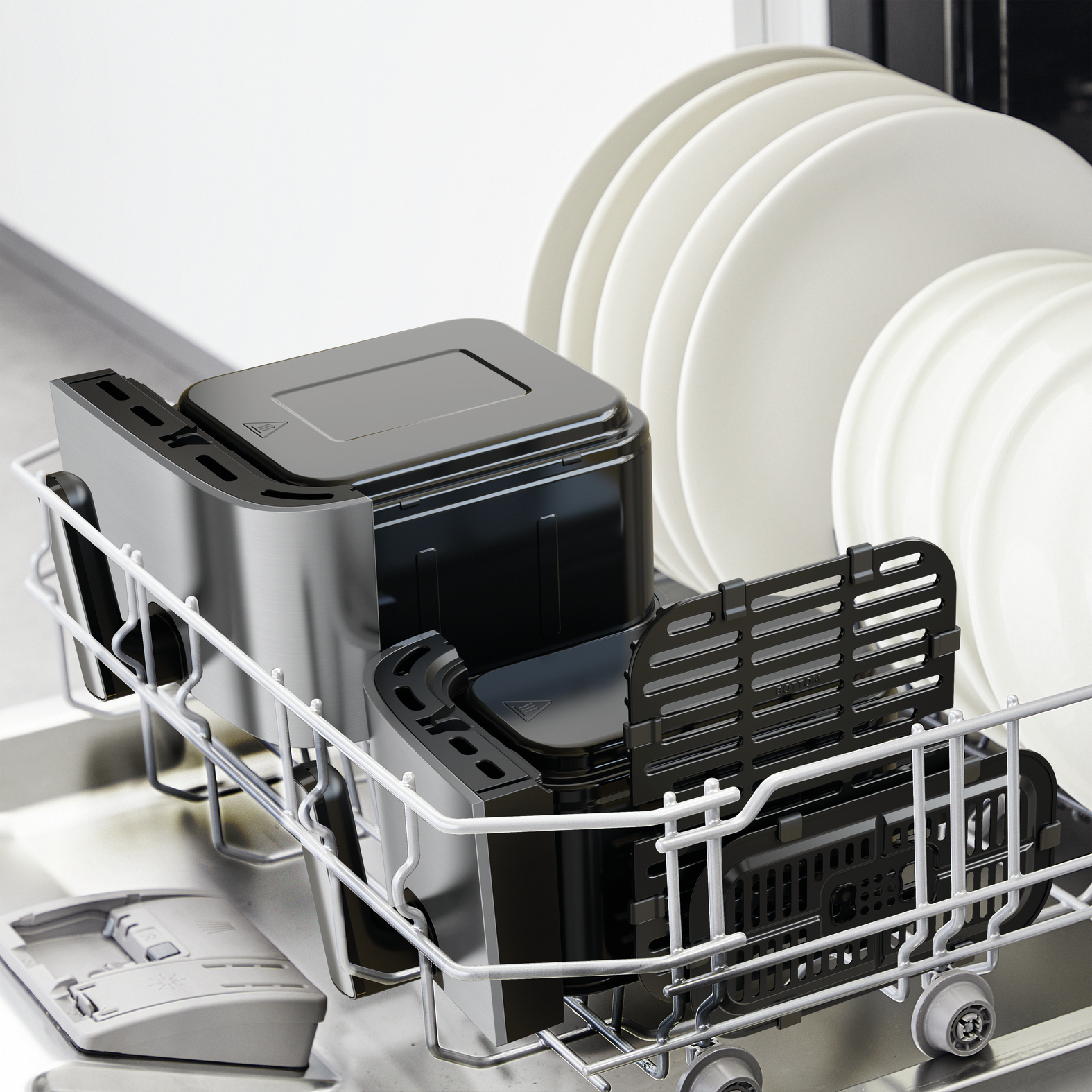 Tefal Dual Easy Fry & Grill Easy Fry & Grill Dual EY905D air fryer met dubbele lades - 8 programma's - 5,2 L + 3,1 L - Afbeelding 21
