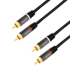 LogiLink CA1209 audio kabel 10 m 2 x RCA Zwart - Afbeelding 2