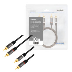 LogiLink CA1209 audio kabel 10 m 2 x RCA Zwart - Afbeelding 6