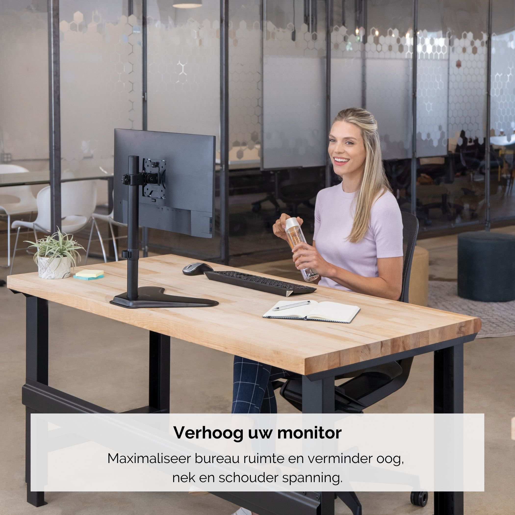 Fellowes Seasa vrijstaande enkele monitorarm - Afbeelding 4
