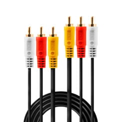 Lindy 35691 composiet videokabels 2 m 3 x RCA Zwart - Afbeelding 3