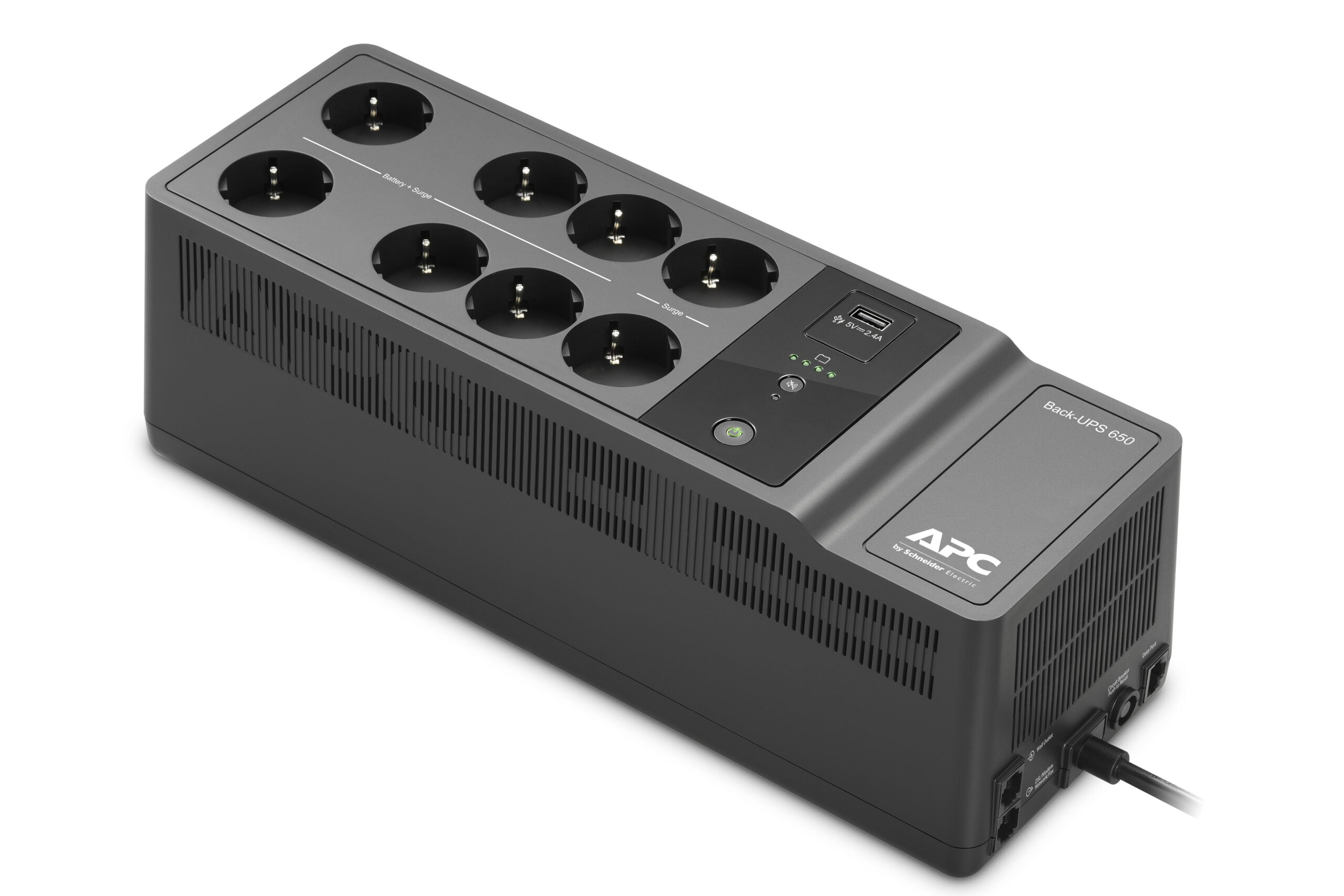 APC Back-UPS BE650G2-GR - Noodstroomvoeding 8x stopcontact, 650VA, 1 USB oplader, 1 USB datapoort - Afbeelding 2