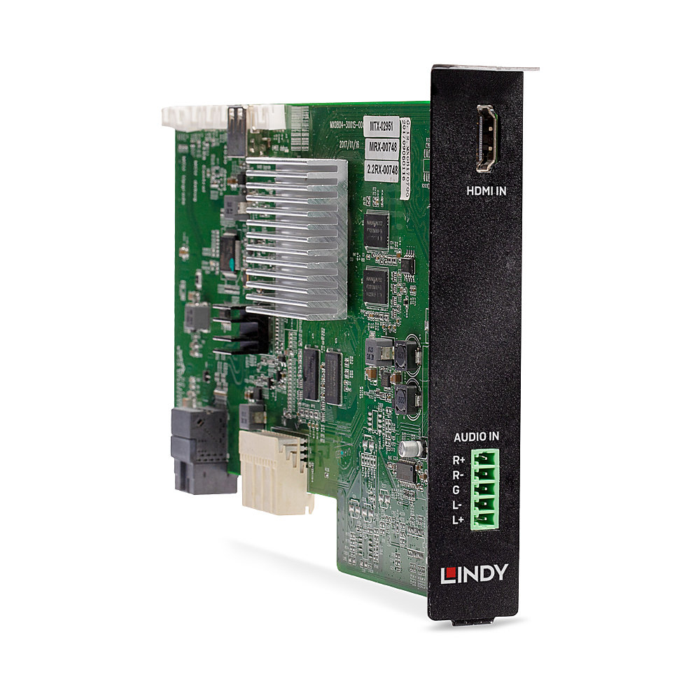 Lindy 38351 interfacekaart voor AV-apparatuur Intern HDMI 2.0 Zwart