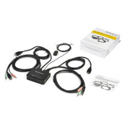 StarTech.com 2-poorts HDMI KVM switch met geïntegreerde kabels USB 4K 60Hz - Afbeelding 7