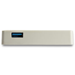 StarTech.com USB-C naar Gigabit Ethernet Adapter met USB A Poort, 1Gbps NIC USB 3.0/USB 3.1 Type C Netwerk Adapter, 1GbE USB-C RJ45/LAN , TB3 Compatibel, Windows/MacBook Pro/Chromebook, Wit - Afbeelding 5