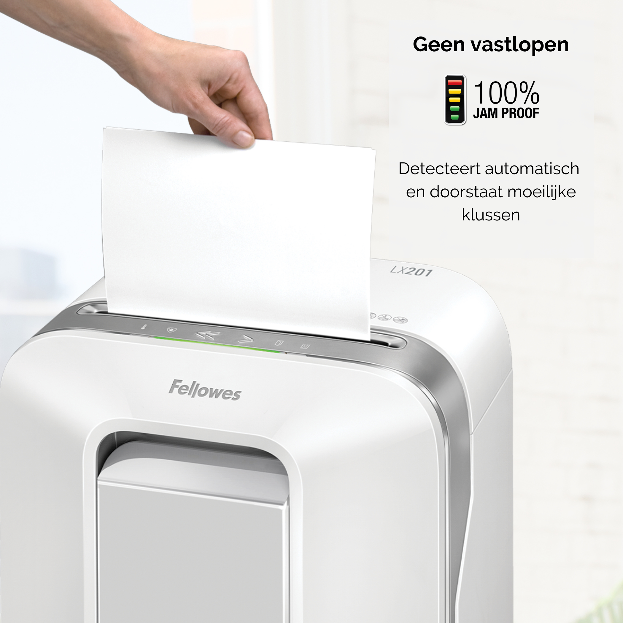 Fellowes Powershred LX201 Micro-Cut Papiervernietiger wit - Afbeelding 17