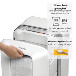 Fellowes Powershred LX201 Micro-Cut Papiervernietiger wit - Afbeelding 11