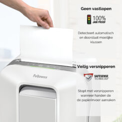 Fellowes Powershred LX201 Micro-Cut Papiervernietiger wit - Afbeelding 8