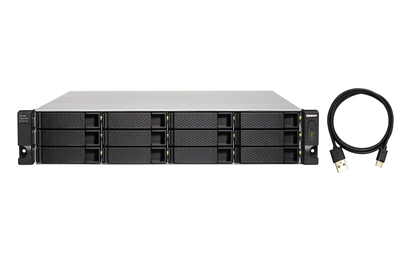 QNAP TL-R1200C-RP behuizing voor opslagstations HDD-/SSD-behuizing Zwart, Grijs 2.5/3.5" - Afbeelding 3