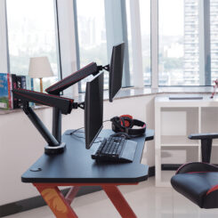 LogiLink BP0092 flat panel bureau steun 81,3 cm (32") Zwart, Rood - Afbeelding 9