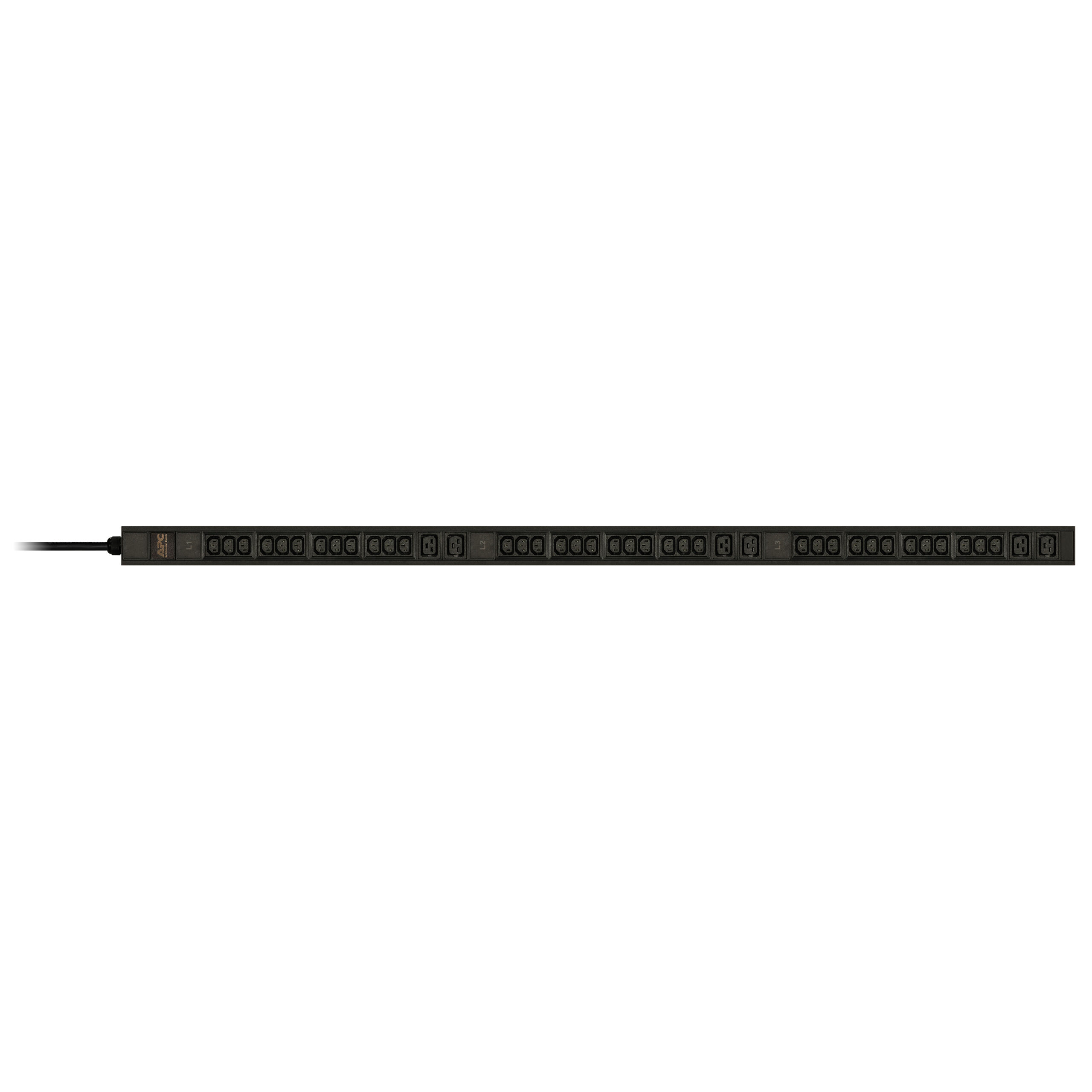 APC Easy PDU EPDU1216B, Basic, 0U, 16A, 400V, (36x)C13 & (6x)C19, IEC60309 16A 3Fase stekker - Afbeelding 4