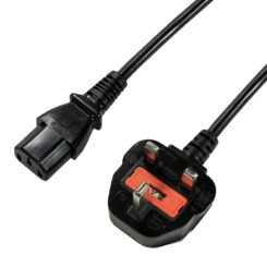 LogiLink CP121 electriciteitssnoer Zwart 1,8 m BS 1363 IEC C13 - Afbeelding 2