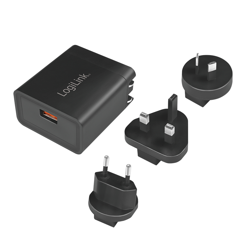LogiLink PA0188 oplader voor mobiele apparatuur Universeel Zwart AC Snel opladen Binnen - Afbeelding 2
