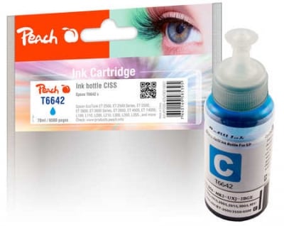 Peach PI200-425 inktcartridge 1 stuk(s) Compatibel Normaal rendement Cyaan - Afbeelding 2