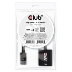 C3D DISPLAY PORT 1.1A MALE TO VGA FEMALE ACT IVE ADAPTER BLACK