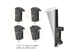 Equip 650374 45“-50” TV Plafondbeugel met drie schermen - Afbeelding 4