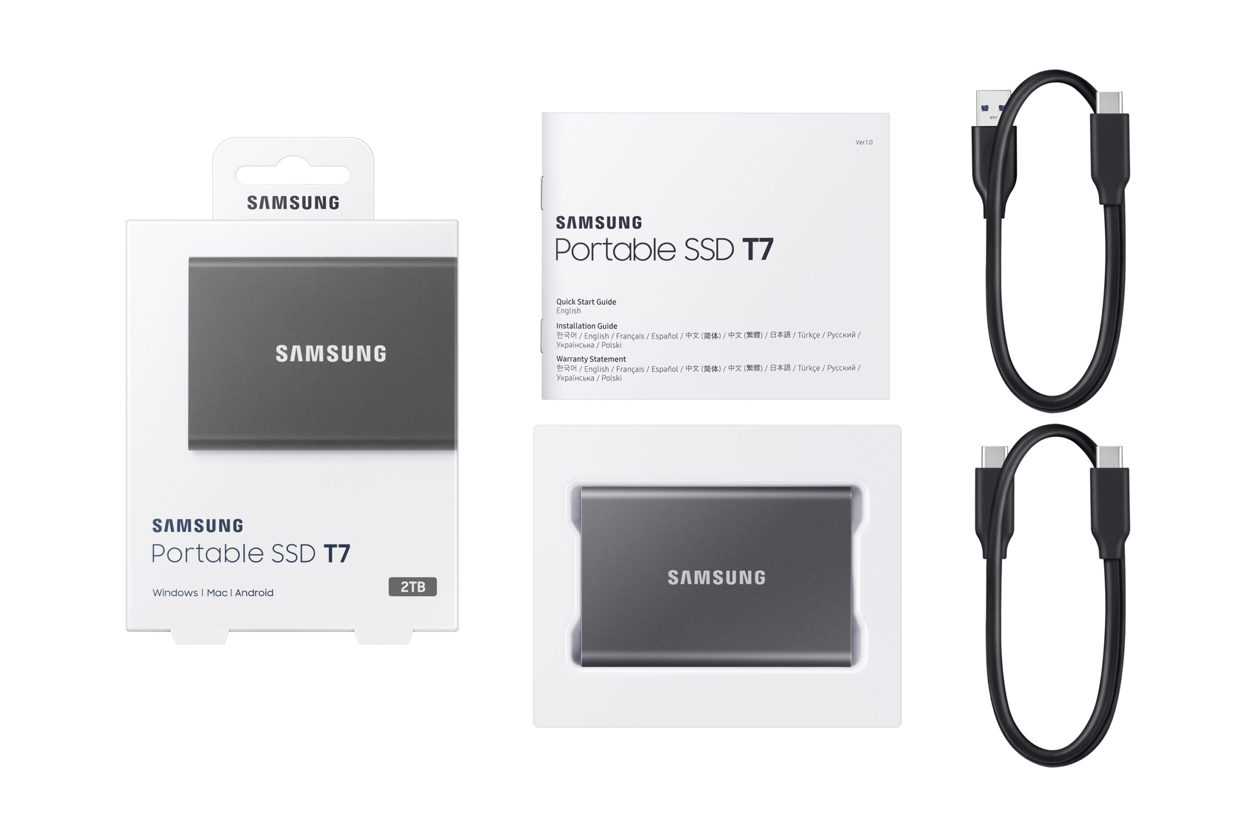 Samsung Portable SSD T7 2 TB USB Type-C 3.2 Gen 2 (3.1 Gen 2) Grijs - Afbeelding 13